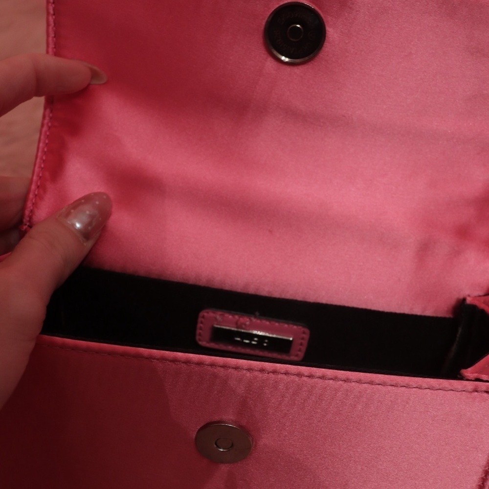 ALDO Pink Women's Bag with Rhinestone Buckle - Picture 4 of 6